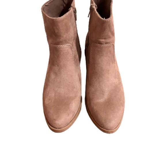 Suede Western Ankle boots in Mocha Latte - Picture 7 of 8